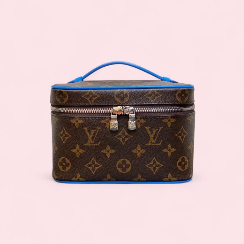 Louis Vuitton Monogram Case with Blue Accents